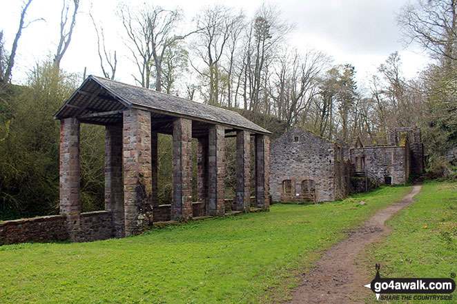 The ruins of Howk Bobbin Mill 