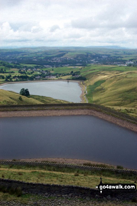 Walk l134 Hail Storm Hill from Edenfield - Cowpe Reservoir from Cragg High Level Tank