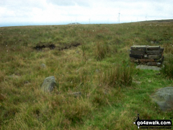 Walk l136 Cowpe Lowe and Hail Storm Hill from Cowpe - Top of Leach, Cowpe Moss