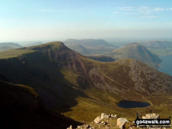 Red Pike (Buttermere), Dodd and Bleaberry Tarn from High Stile 