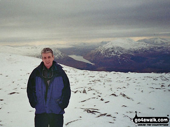 Me on Beinn A Chaorainn in Laggan Highland Scotland