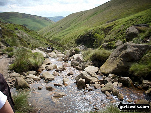 The view down Grindsbrook Clough 