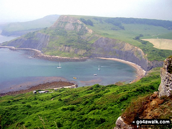 Chapman's Pool from St Aldhelm's Head (or St Alban's Head), The South West Coast Path 