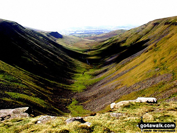 Walk c445 Dufton Pike, Backstone Edge and High Cup Nick from Dufton - High Cup from High Cup Nick