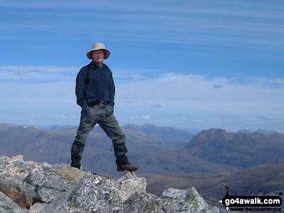 Me on Beinn Eighe in The Achnashellach and Torridon Hills Highlands Scotland