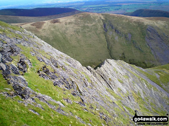 Walk c191 The Glendermackin Round from Mungrisdale - Sharp Edge from Atkinson Pike, Blencathra (or Saddleback)