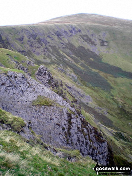 Walk c122 Bowscale Fell from Mungrisdale - Bowscale Fell from Bannerdale Crags