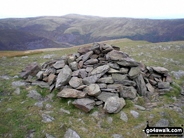 Walk c122 Bowscale Fell from Mungrisdale - Bowscale Fell summit cairn