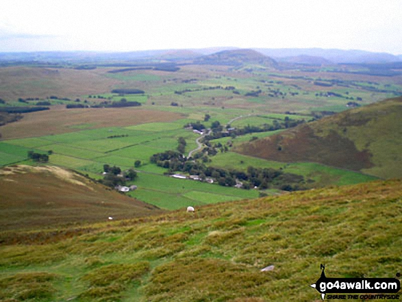 Walk c122 Bowscale Fell from Mungrisdale - Mungrisdale from Bowscale Fell