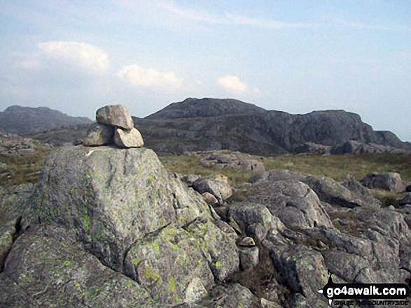 Pike of Blisco (Pike o' Blisco) (left), Cold Pike (centre) from the summit of Cold Pike (West Top)