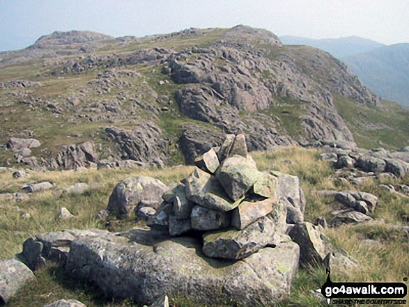 Walk Cold Pike (Far West Top) walking UK Mountains in The Southern Fells The Lake District National Park Cumbria, England