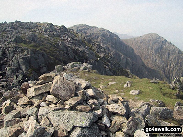 Crinkle Crags (Long Top), Crinkle Crags (Gunson Knott) and Shelter Crags from Crinkle Crags (South Top) 