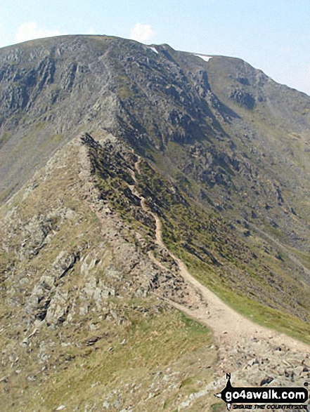 Walk c220 Helvellyn via Striding Edge from Glenridding - On Striding Edge