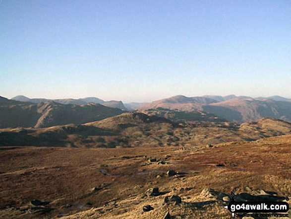 Walk c243 High Raise and Ullscarf from Rosthwaite - High Raise (Langdale) from Low White Stones