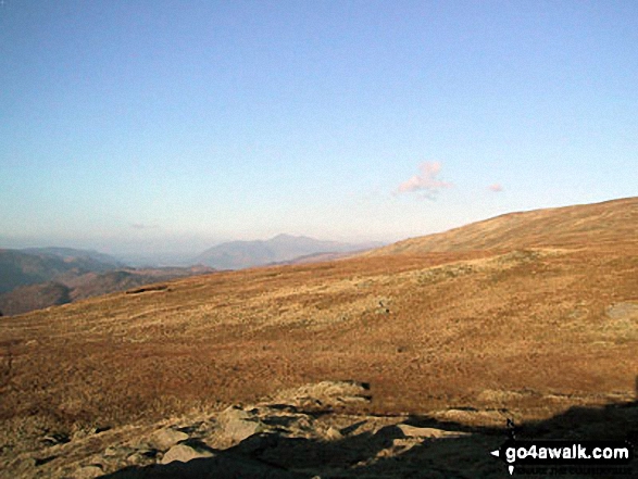 Walk c428 The Langdale Pikes, High Raise and The Easedale Fells  from Grasmere - On the High Raise (Langdale) massif