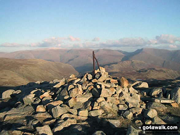 Walk c243 High Raise and Ullscarf from Rosthwaite - Low White Stones summit