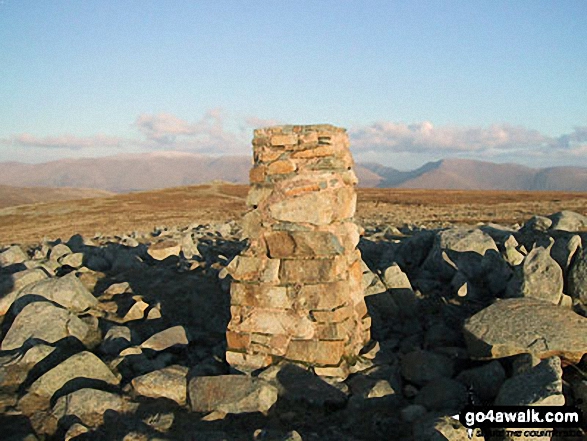 Walk c428 The Langdale Pikes, High Raise and The Easedale Fells  from Grasmere - High Raise (Langdale) summit trig point