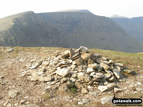 Walk c220 Helvellyn via Striding Edge from Glenridding -  On Dollywaggon Pike summit