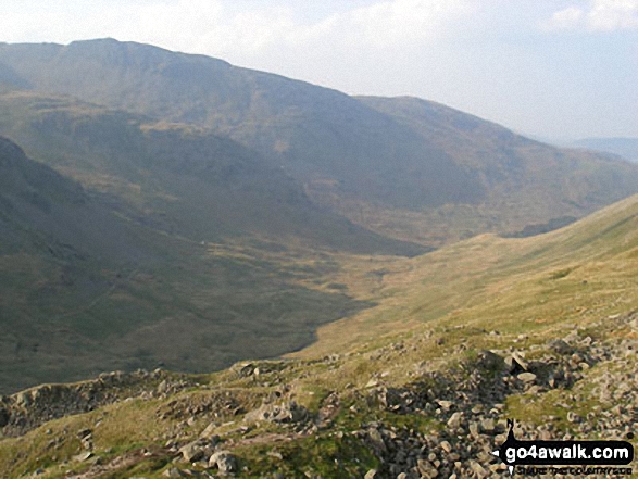 Walk c269 The Grisedale Horseshoe from Patterdale - Grisedale from Deepdale Hause