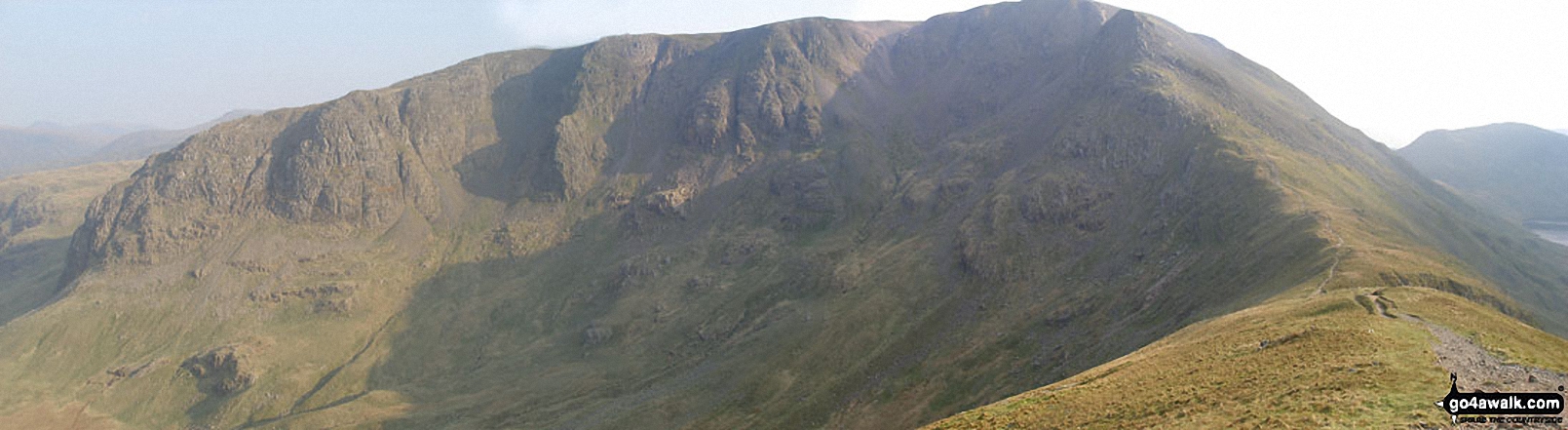 Walk c181 Dollywaggon Pike and Seat Sandal from Patterdale - Hartsop above How, Hart Crag and Fairfield from Deepdale Hause