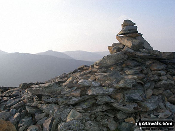 Walk c235 The Deepdale Horseshoe from Patterdale - St Sunday Crag summit cairn