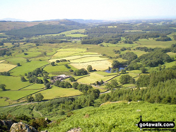 Walk c328 The Greendale Horseshoe - Looking South West from the lower slopes of Buckbarrow