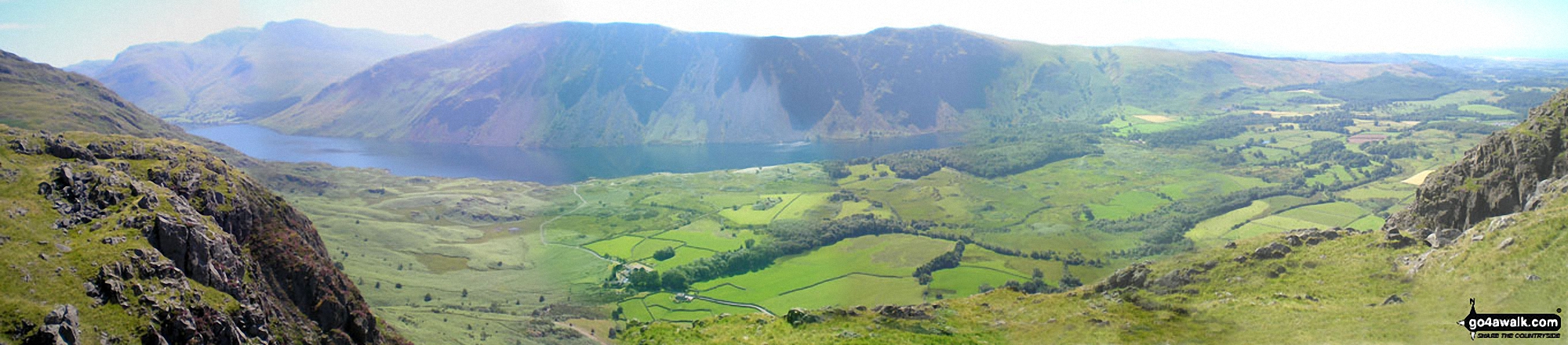 The Scafell Massif, Illgill Head, Whin Rigg and the Wast Water Screes from Buckbarrow