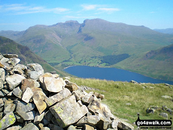 Wast Water and The Scafell Massif from the summit of Middle Fell (Wasdale)