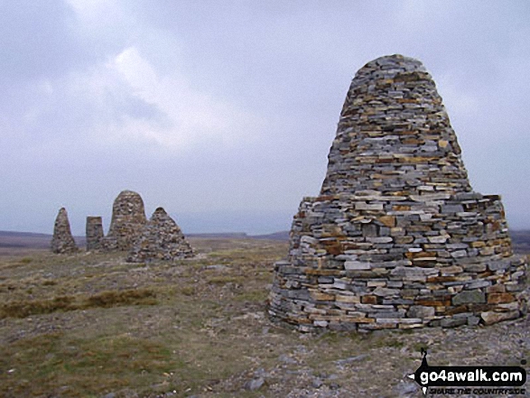 Walk Nine Standards Rigg walking UK Mountains in The North Pennines  Cumbria, England