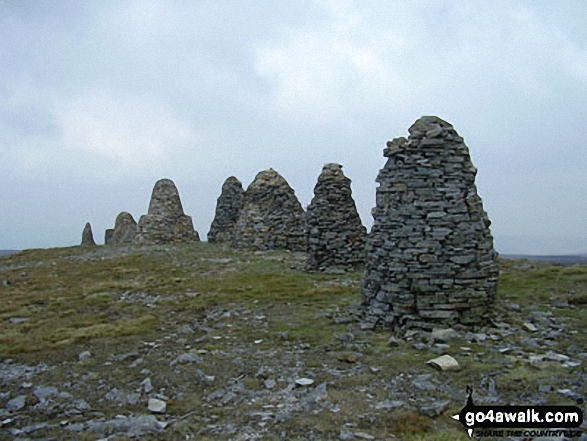 Walk c368 Nine Standards Rigg from Kirkby Stephen - On Nine Standards Rigg