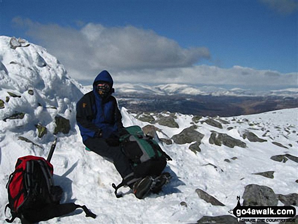 Walk Braigh Coire Chruinn-bhalgain walking UK Mountains in The West Mounth - Blair Atholl to Braemar and Blairgowrie  Perth and Kinross, Scotland