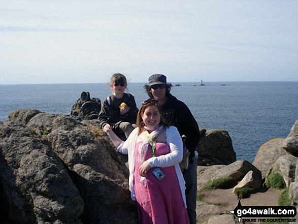 Standing right on the tip of Lands' End 