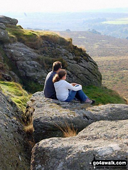 My husband and step-daughter sat on top of Hay Tor A month before our wedding!