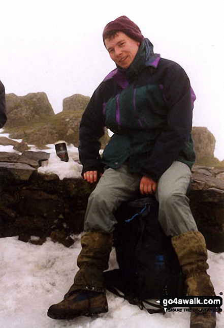 Me on Snowdon in Snowdonia Natioanal Park Gwynedd Wales