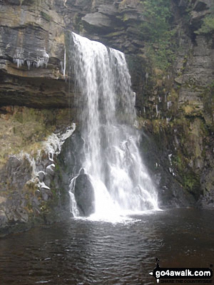 Walk ny116 Gragareth and Green Hill from Ingleton - The Ingleton Waterfalls - Thornton Force