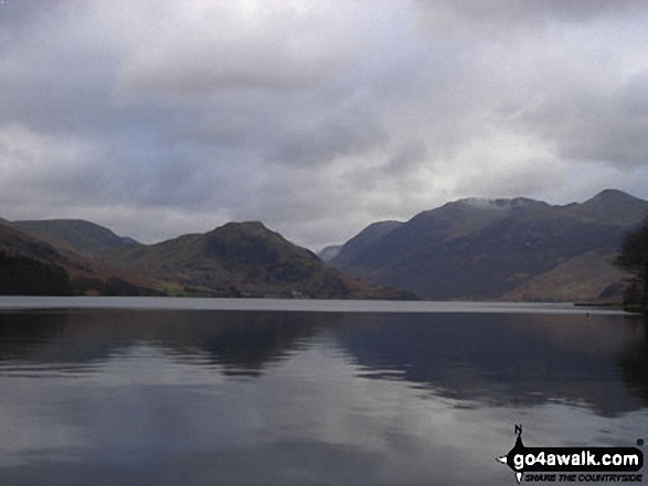 Walk c221 A Circuit of Crummock Water from Buttermere - Crummock Water, Rannerdale Knotts (left) and The High Stile Ridge from nr Cinderdale Common