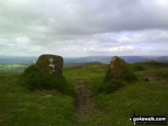 Walk mo128 The Skirrid from Abergavenny - St Michaels Chapel on the summit of Skirrid Fawr (Ysgyryd Fawr)