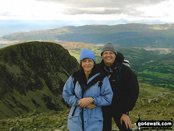 Walk gw152 Cadair Idris (Penygadair), Mynydd Moel, Cyfrwy and Gau Craig via The Pony Path - Mike and Alex Wilson on Cadair Idris