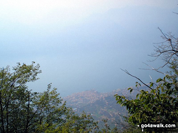 Malcesine and Lake Garda from near Col di Piombi on the lower slopes of Monte Baldo 