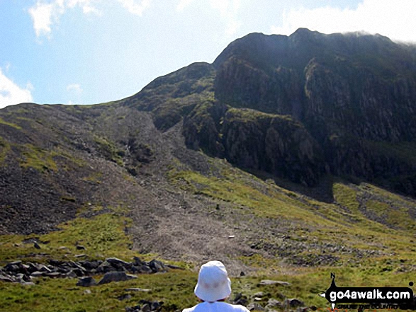 Approaching Cadair Idris via The Fox's Path from Llyn y Cadair 