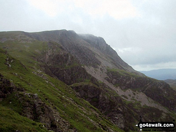 Walk gw152 Cadair Idris (Penygadair), Mynydd Moel, Cyfrwy and Gau Craig via The Pony Path - Mynydd Moel from Gau Graig