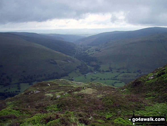 Looking South East towards Corris from Craig Cwm Amarch