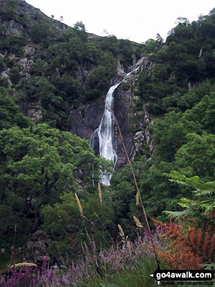 Walk gw183 Bera Bach, Foel Grach and Drum (Carneddau) from Bont Newydd - Aber Falls (Rhaeadr-fawr)