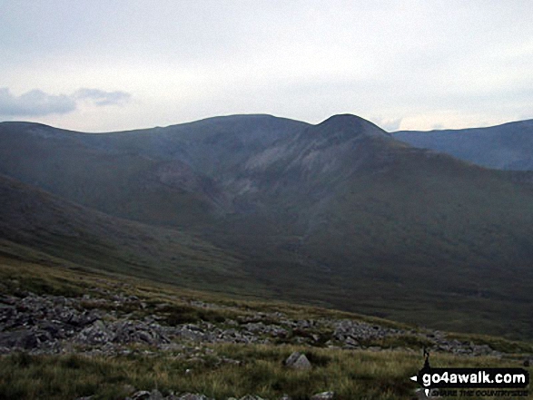 Carnedd Llewelyn, Carnedd Dafydd and Yr Elen from Drosgl 