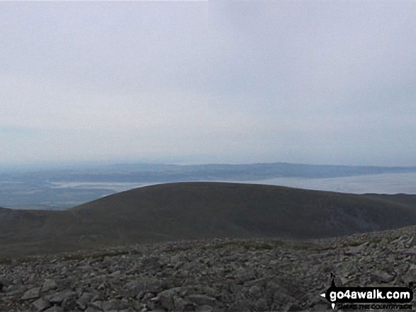 Walk gw183 Bera Bach, Foel Grach and Drum (Carneddau) from Bont Newydd - Moel Wnion from Drosgl