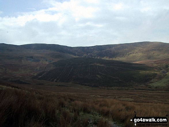 The Cadair Berwyn ridge from Cwm Maen Gwynedd 