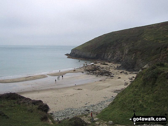 Walk pe112 Carn Llidi and St David's Head from Whitesands Bay (Porth Mawr) - The Pembrokeshire Coast Path at Whitesands Bay, St David's Head