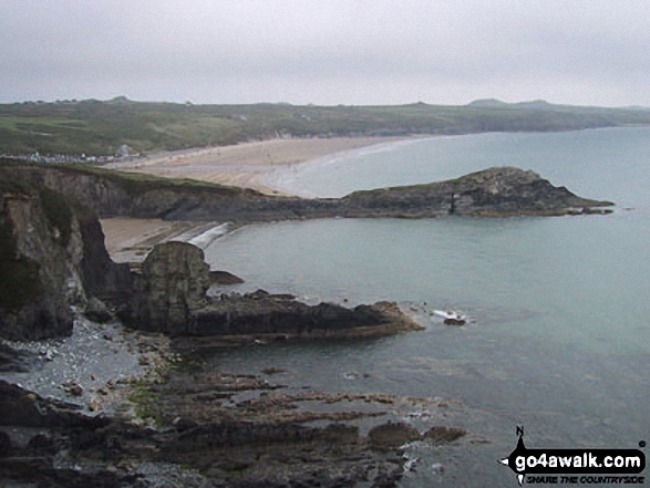 Walk pe120 Carn Llidi, Carnedd-lleithr and St David's Head from Whitesands Bay (Porth Mawr) - Whitesands Bay, St David's Head whilst walking The Pembrokeshire Coast Path