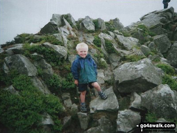 Harry on Stiperstones 