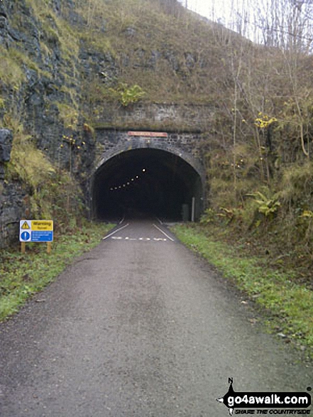 Walk d179 Monks Dale and The Limestone Way from Miller's Dale - The recently reopened Litton Tunnel on the Monsal Trail